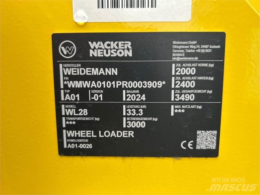 Weidemann WL28 لوادر بعجل