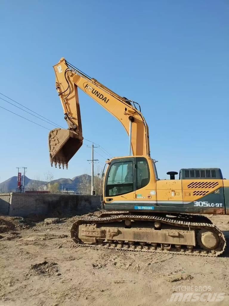 Hyundai R305lc-9t حفارات زحافة