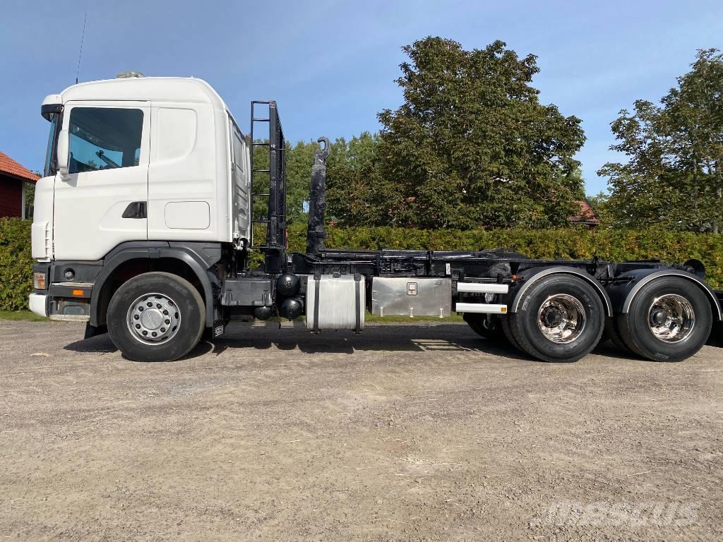 Scania R 144 شاحنات الرافعات الخطافية