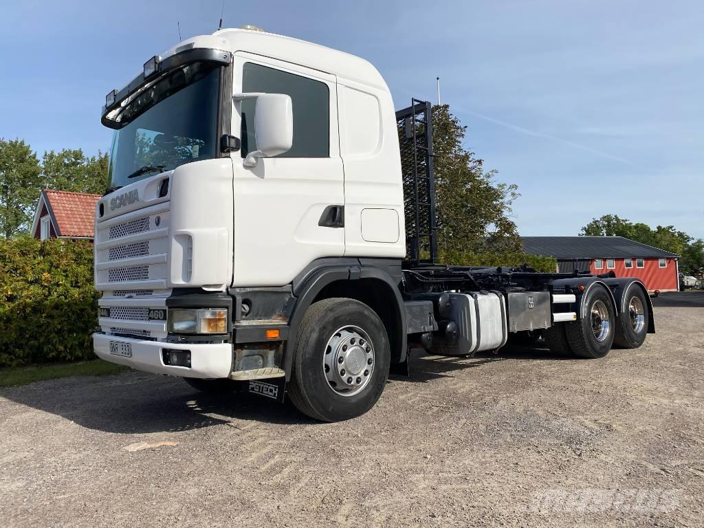Scania R 144 شاحنات الرافعات الخطافية
