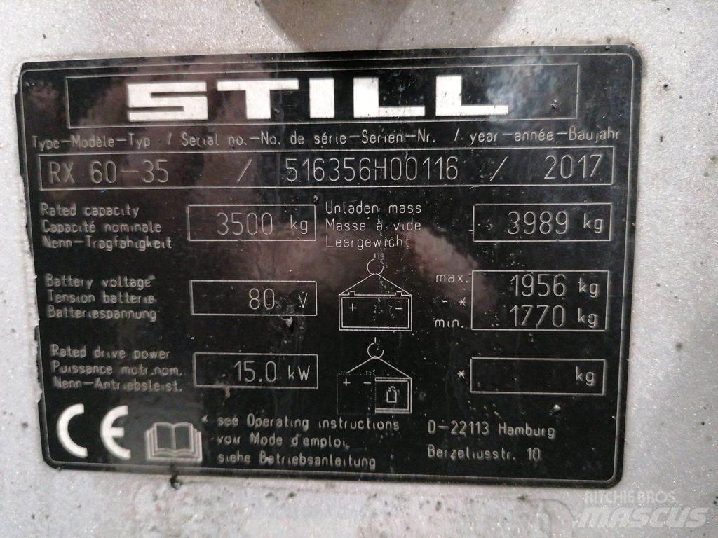 Still RX60-35 شاحنات ذات رافعات شوكية تعمل بالكهرباء