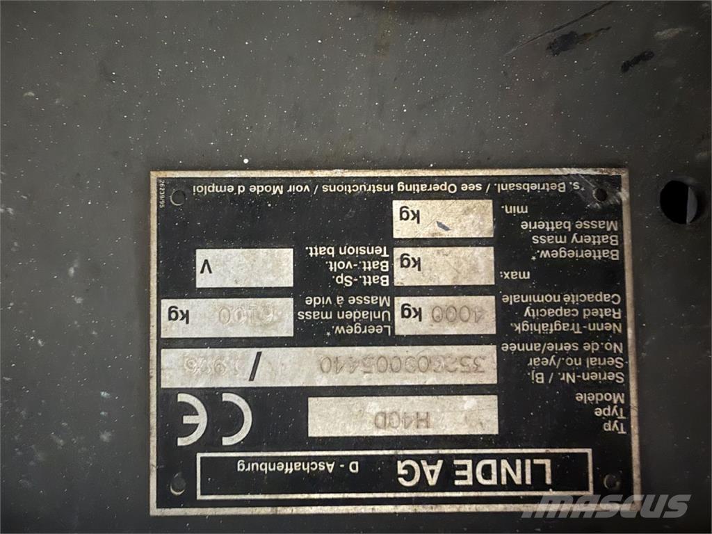 Linde H40D شاحنات الديزل