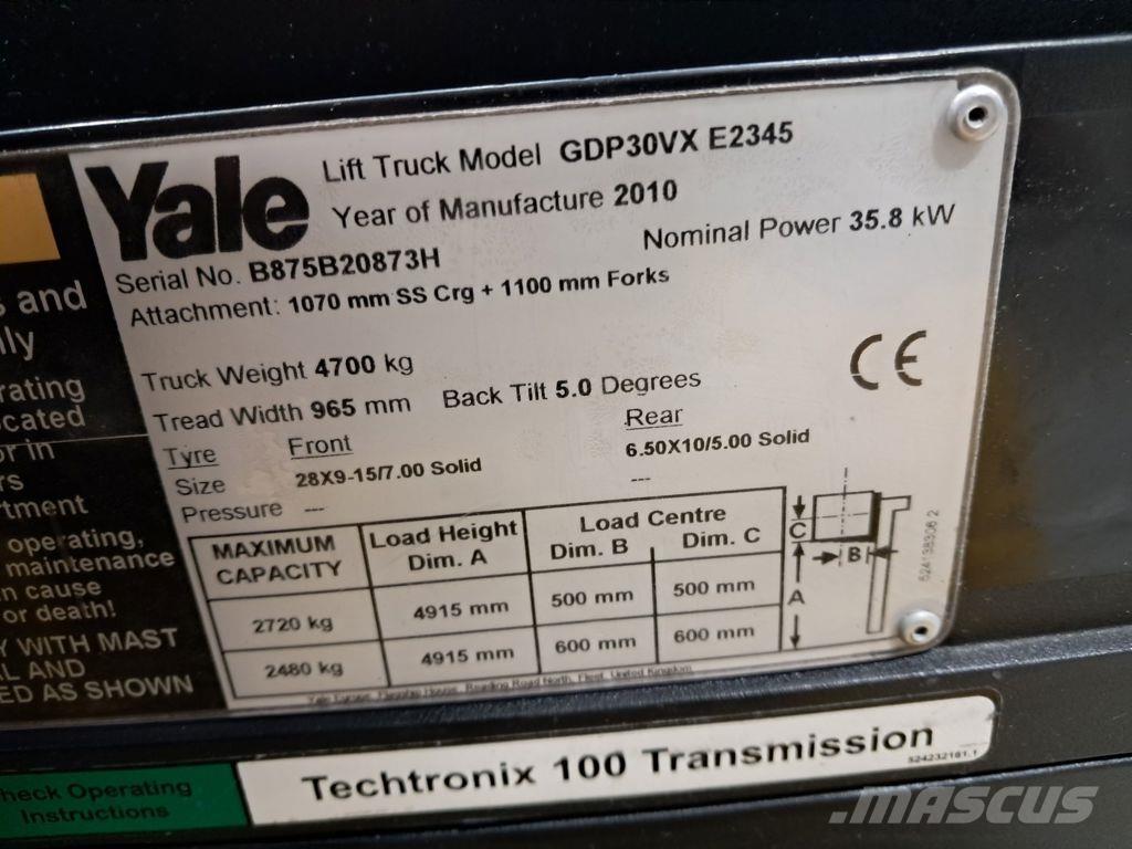 Yale GDP30VX شاحنات الديزل