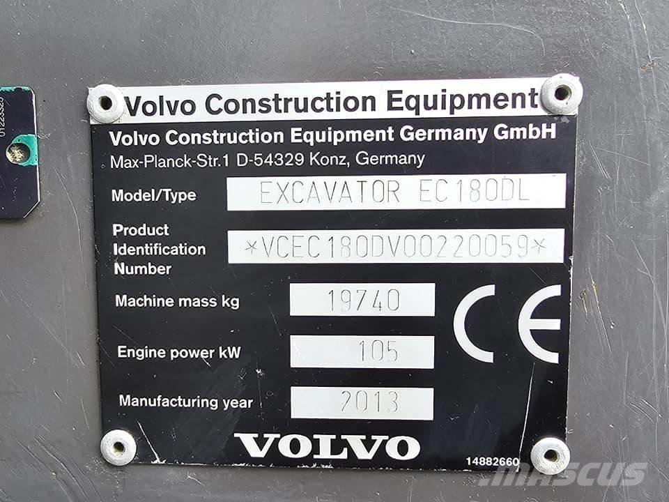 Volvo EC 180 C L حفارات زحافة