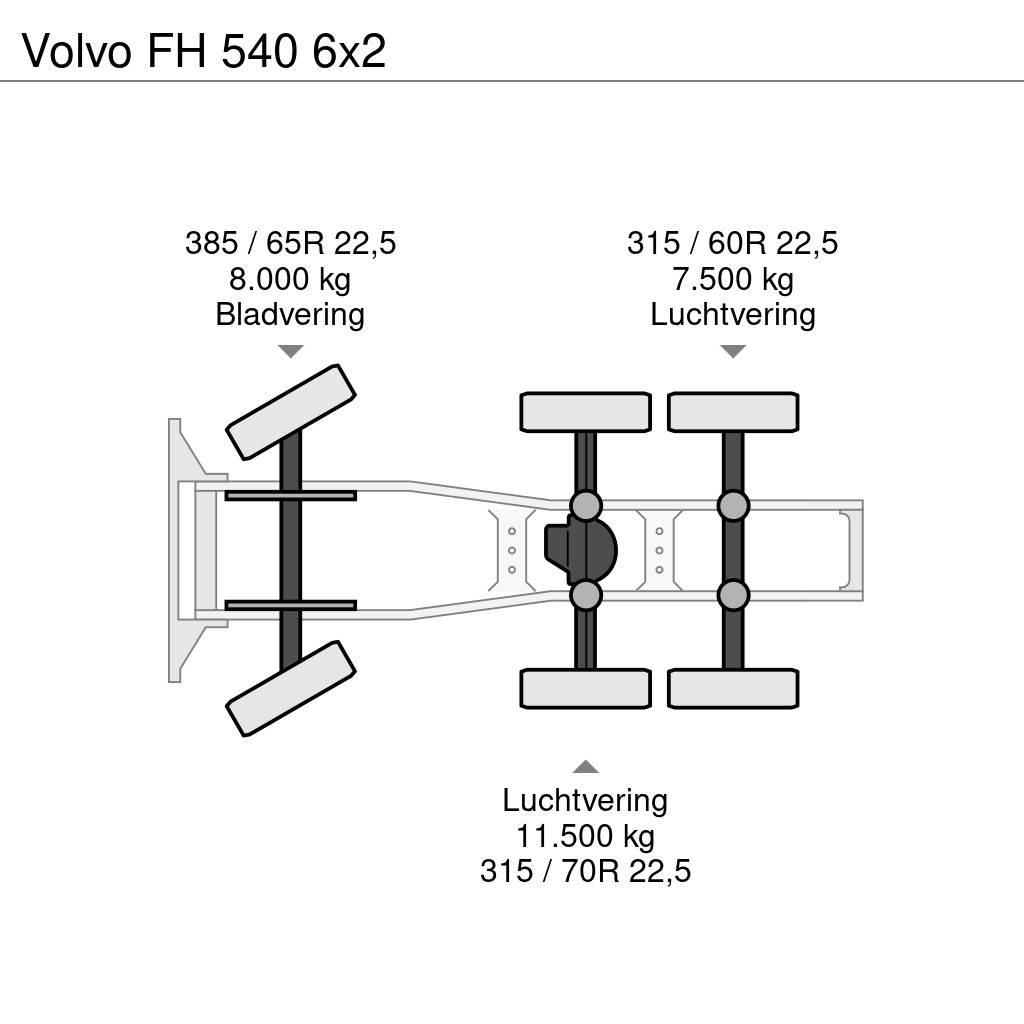 Volvo FH 540 6x2 وحدات الجر