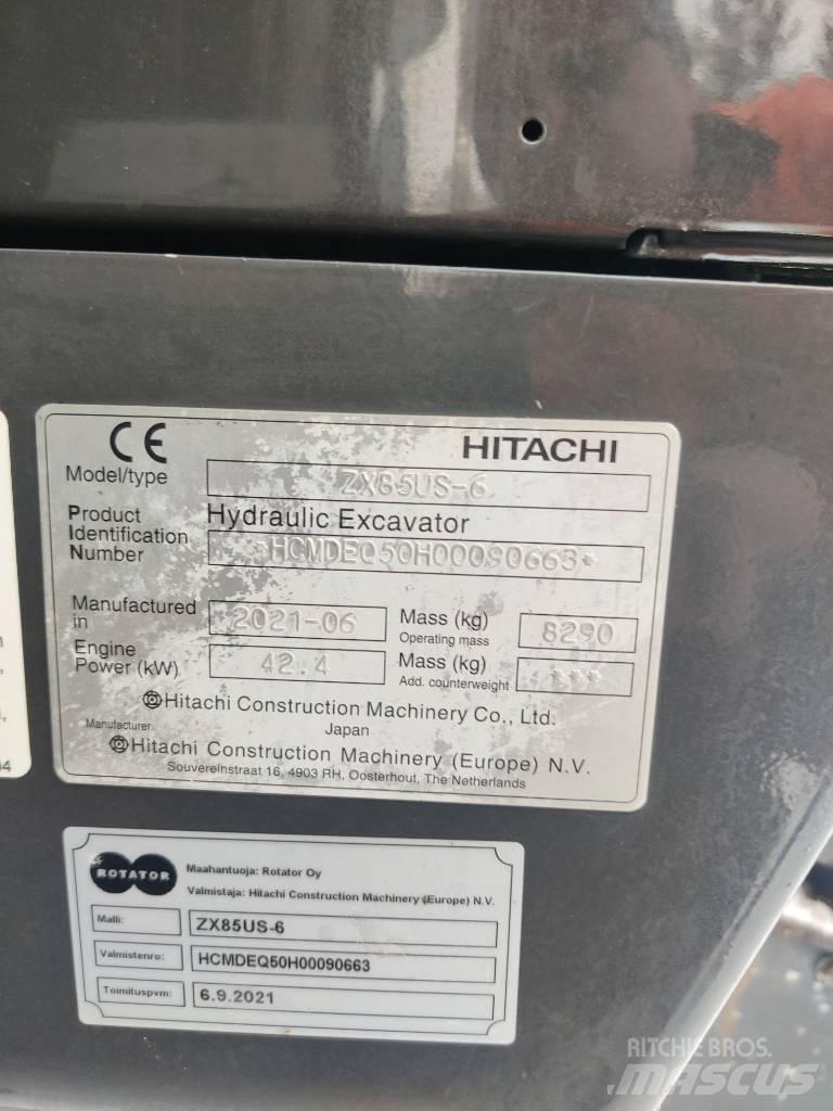 Hitachi ZX85US-6 حفارات وسط 7 طن - 12 طن