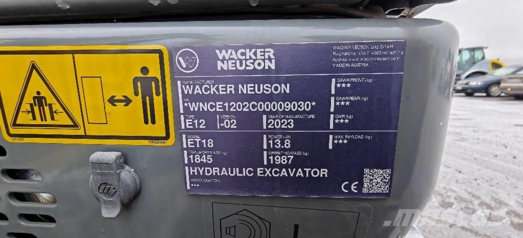 Wacker Neuson ET 18 حفارات صغيرة أقل من 7 طن (حفارات صغيرة)