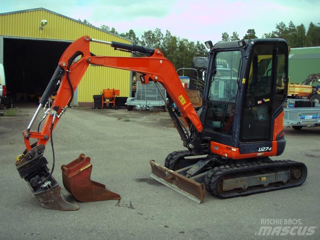 Kubota U 27-4 حفارات صغيرة أقل من 7 طن (حفارات صغيرة)