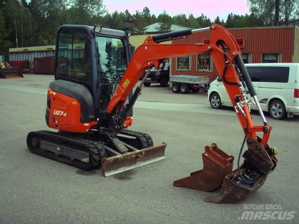 Kubota U 27-4 حفارات صغيرة أقل من 7 طن (حفارات صغيرة)