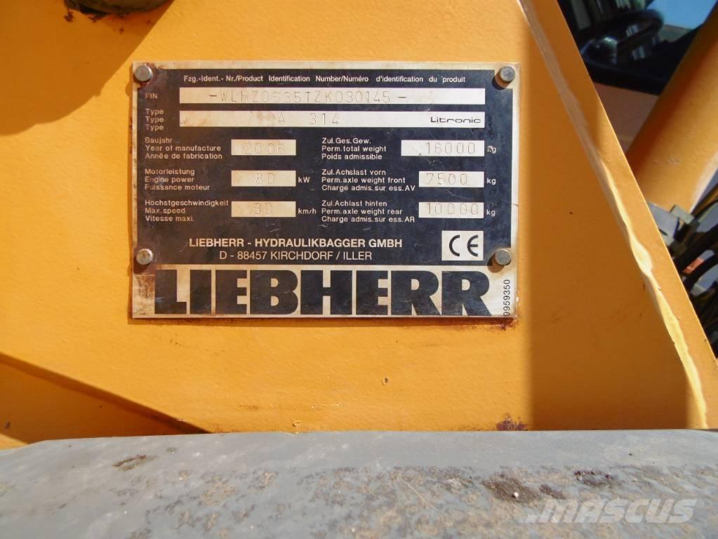 Liebherr A314 حفارات بعجل