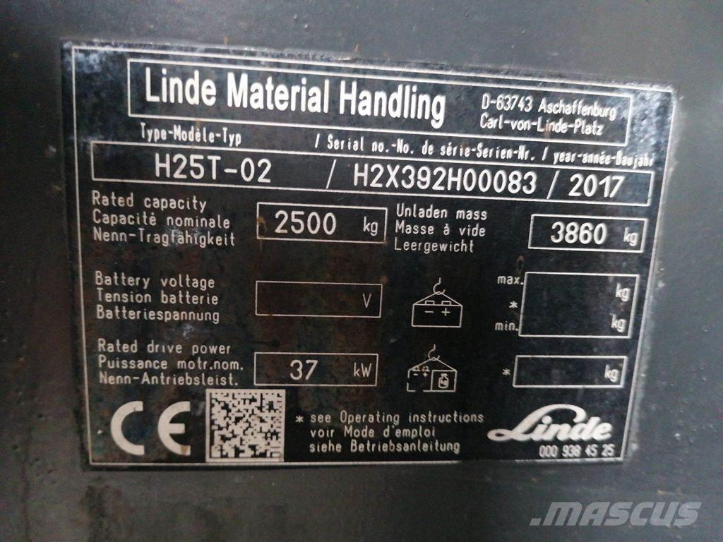 Linde H25T-01 شاحنات LPG
