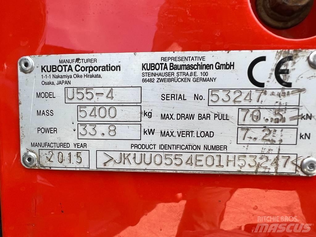 Kubota U 55-4 حفارات صغيرة أقل من 7 طن (حفارات صغيرة)