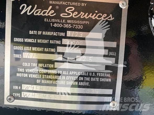 Wade FLAT BED نصف مقطورات مسطحة / مفصلية الجوانب