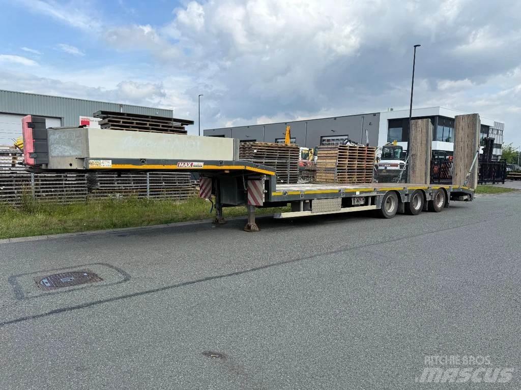 MAX Trailer 3 axle نصف مقطورة مسطحة منخفضة