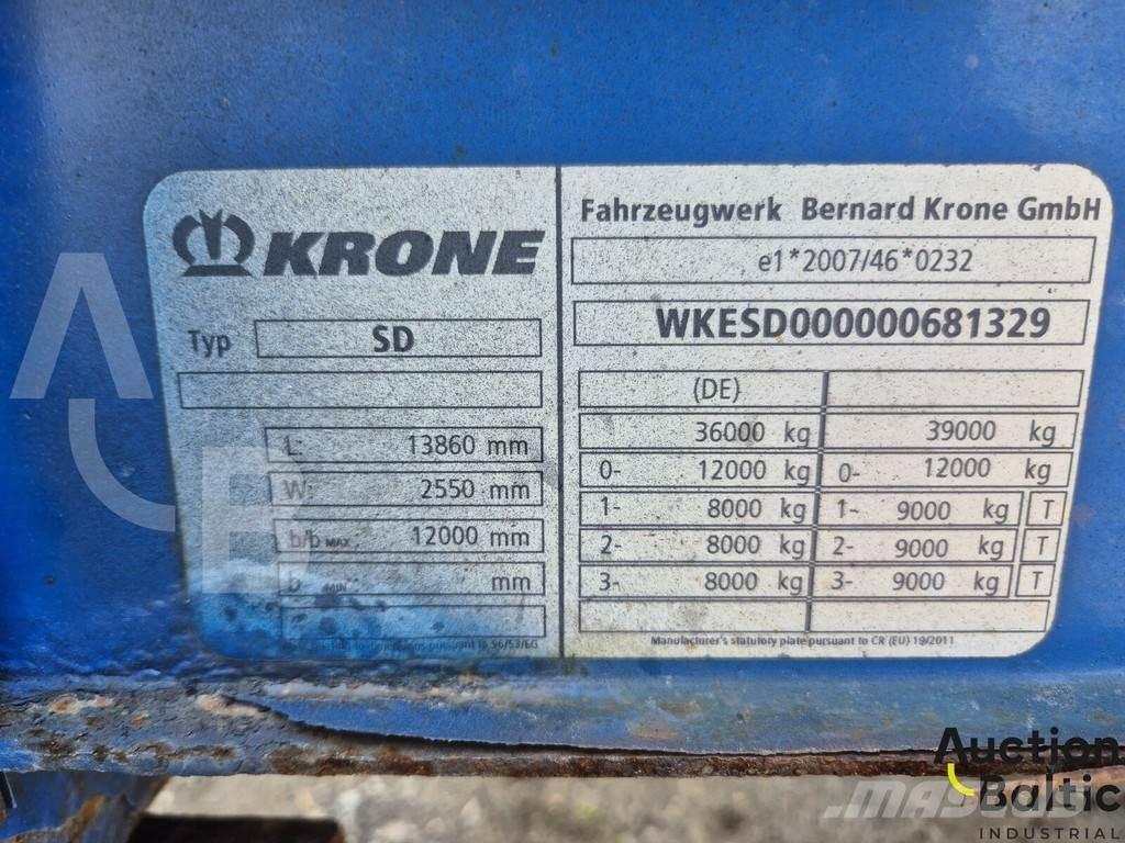 Krone SD نصف مقطورات بباب جانبي