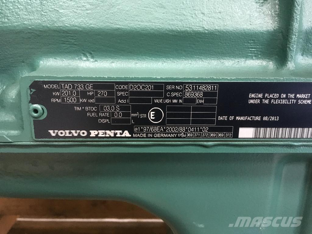 Volvo TAD733GE NEW محركات
