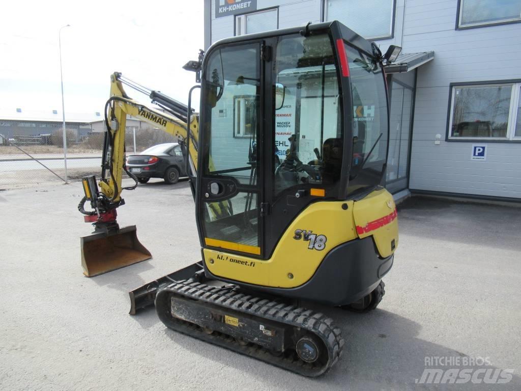 Yanmar SV 18 حفارات صغيرة أقل من 7 طن (حفارات صغيرة)