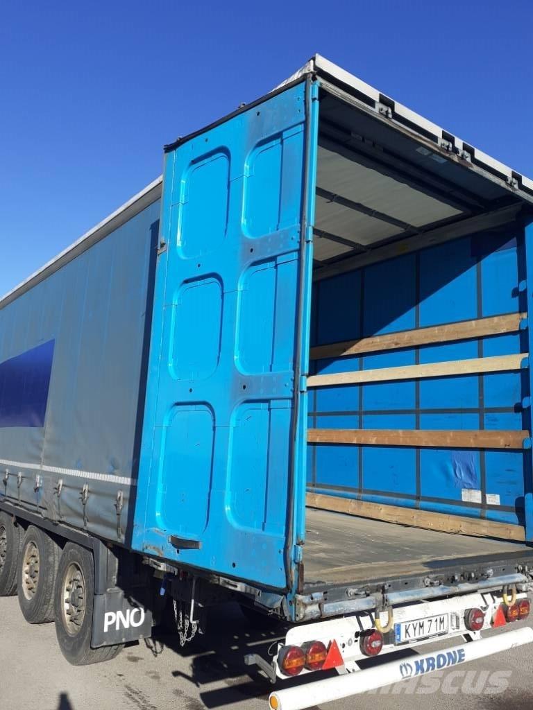 Krone Curtainsider نصف مقطورات بباب جانبي