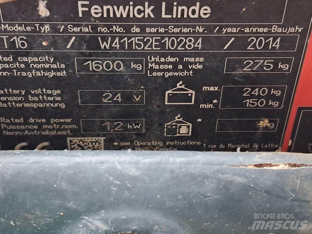 Linde T16 معدات الرفع منخفض المستوى