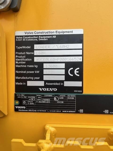 Volvo L 60 H لوادر بعجل