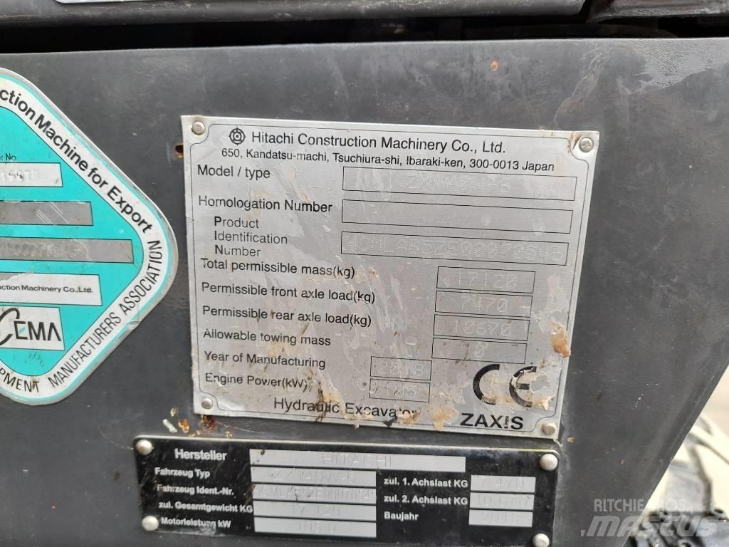 Hitachi ZX 140 W-6 حفارات بعجل