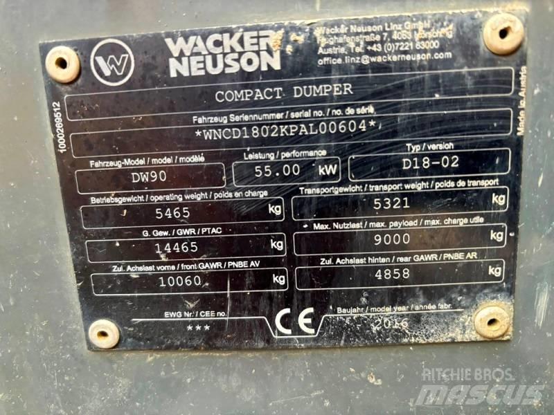 Wacker Neuson DW 90 عربات نقل قلابة للمواقع