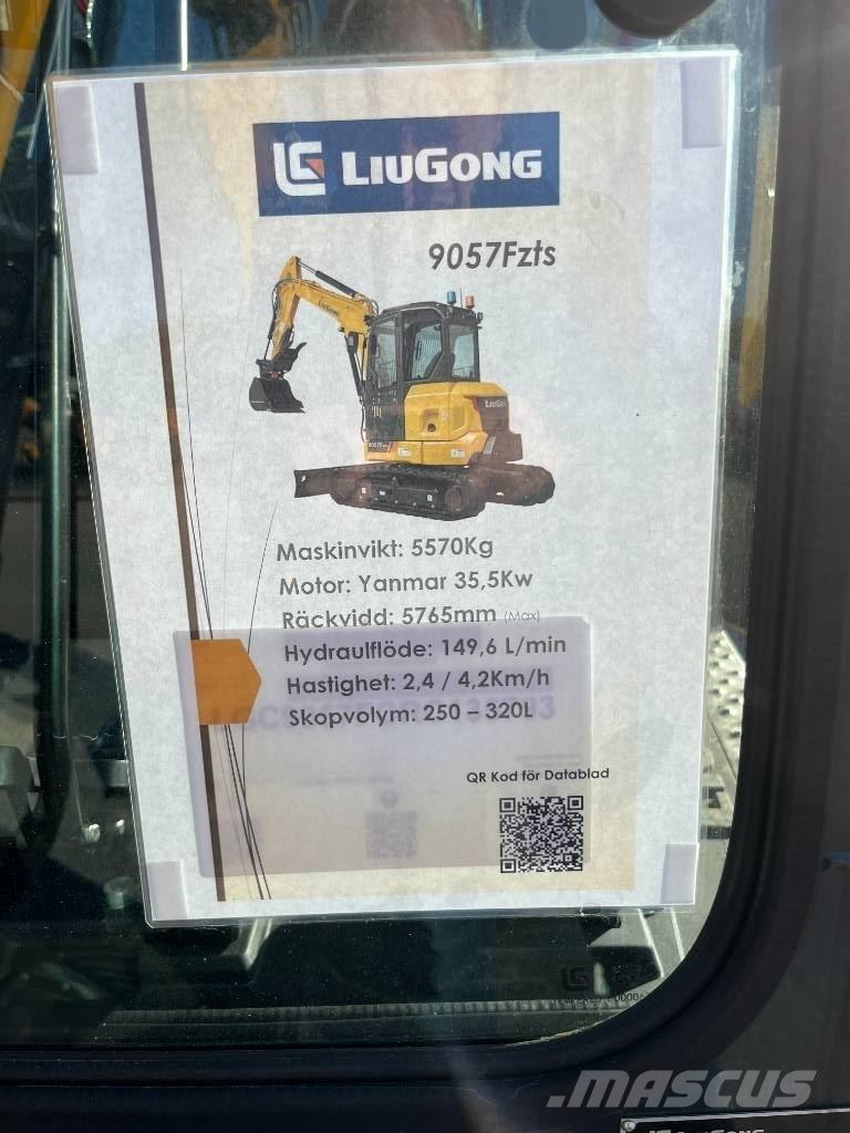 LiuGong 9057 FZTS حفارات صغيرة أقل من 7 طن (حفارات صغيرة)