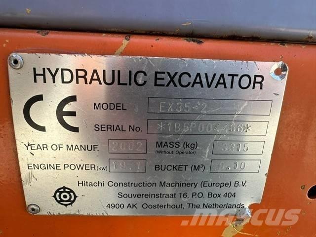 Hitachi EX 35-2 حفارات صغيرة أقل من 7 طن (حفارات صغيرة)