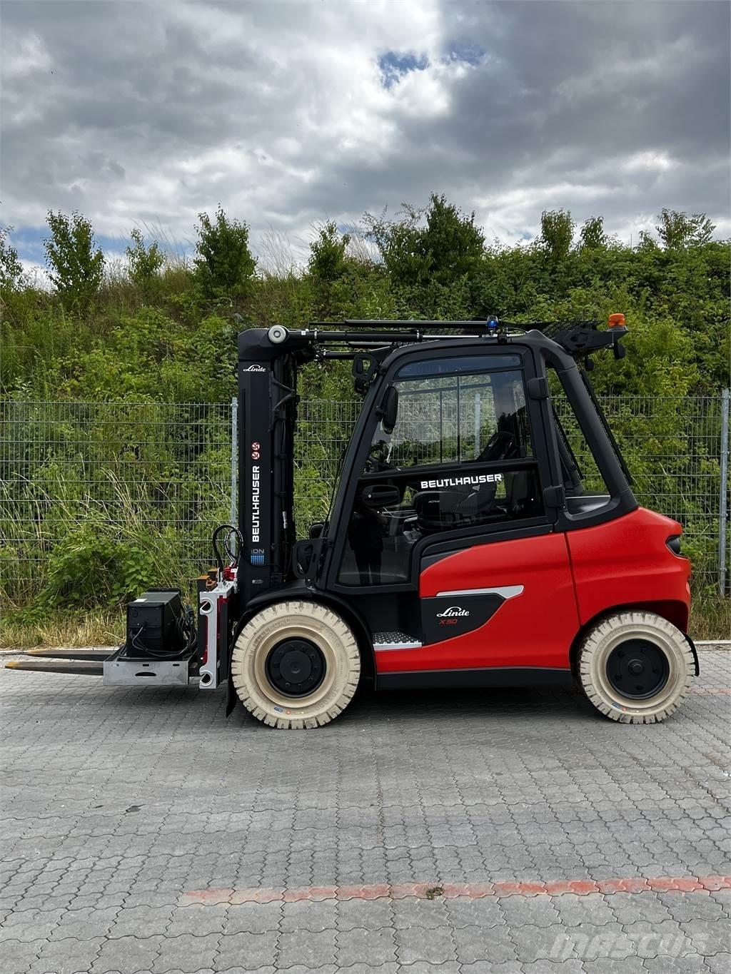 Linde X50 شاحنات ذات رافعات شوكية تعمل بالكهرباء