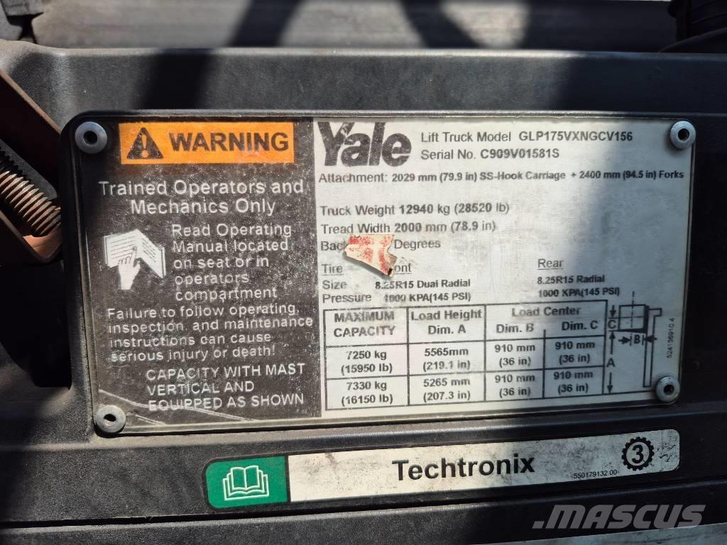 Yale GLP175VXNGCV156 شاحنات ذات رافعات شوكية - أخرى