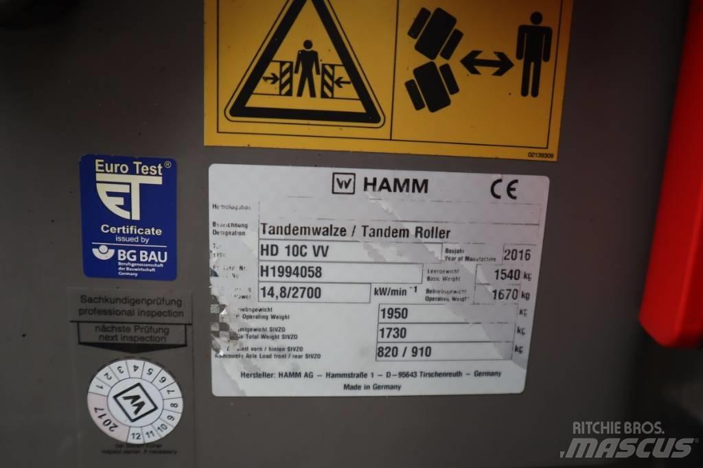 Hamm HD 10C VV مداحل ثنائية الاسطوانة