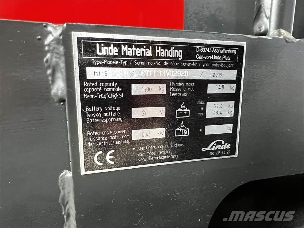 Linde MT15 معدات التكديس الجوالة