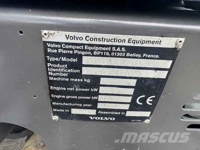 Volvo ECR50F حفارات صغيرة أقل من 7 طن (حفارات صغيرة)