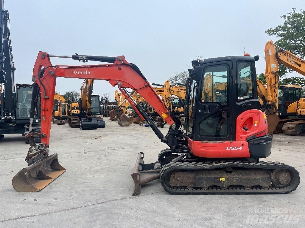 Kubota U 55-4 حفارات صغيرة أقل من 7 طن (حفارات صغيرة)