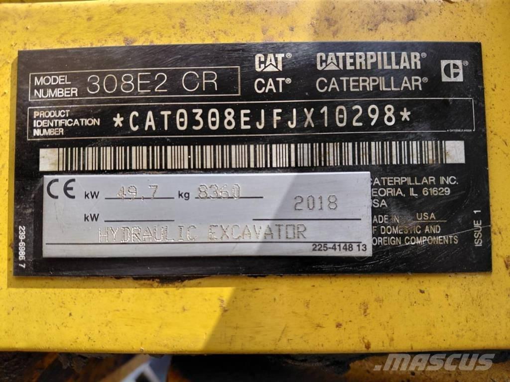 CAT 308 E 2 CR حفارات وسط 7 طن - 12 طن