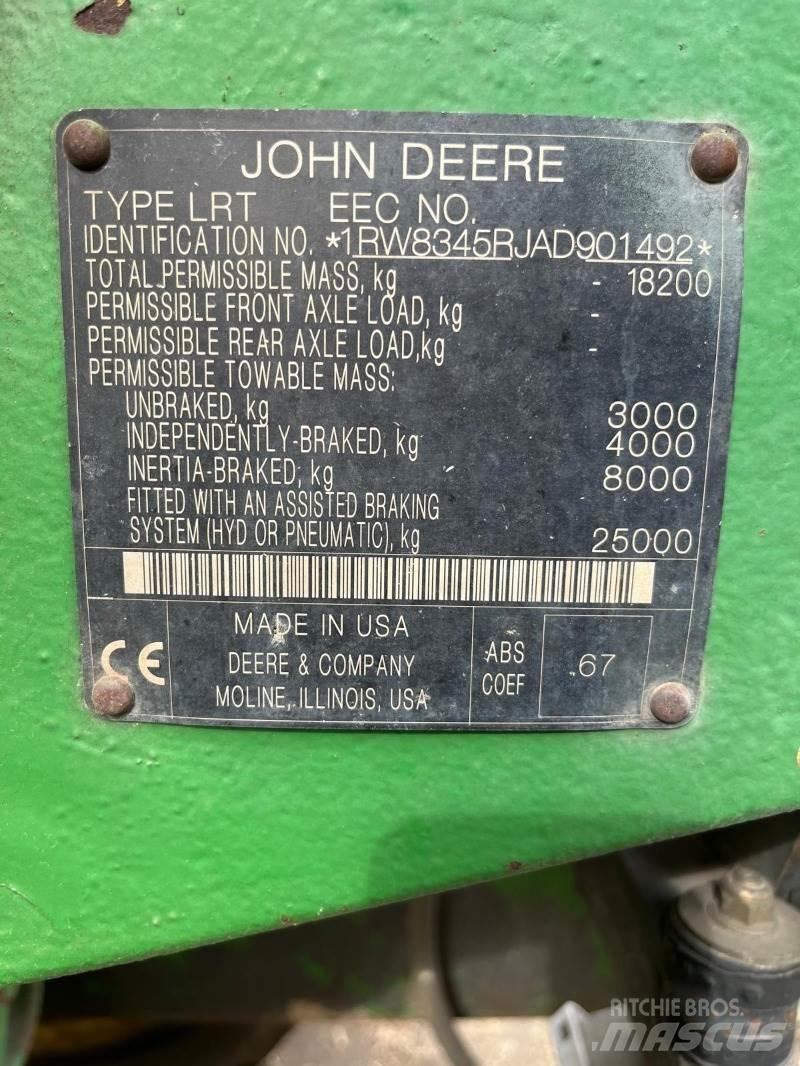 John Deere 8345RT رافعات مجنزرة