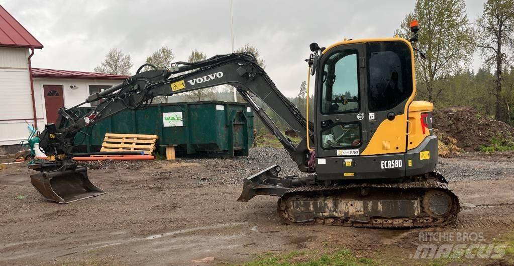 Volvo ECR 58 D حفارات صغيرة أقل من 7 طن (حفارات صغيرة)