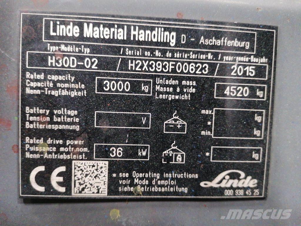 Linde H30D-02 شاحنات الديزل