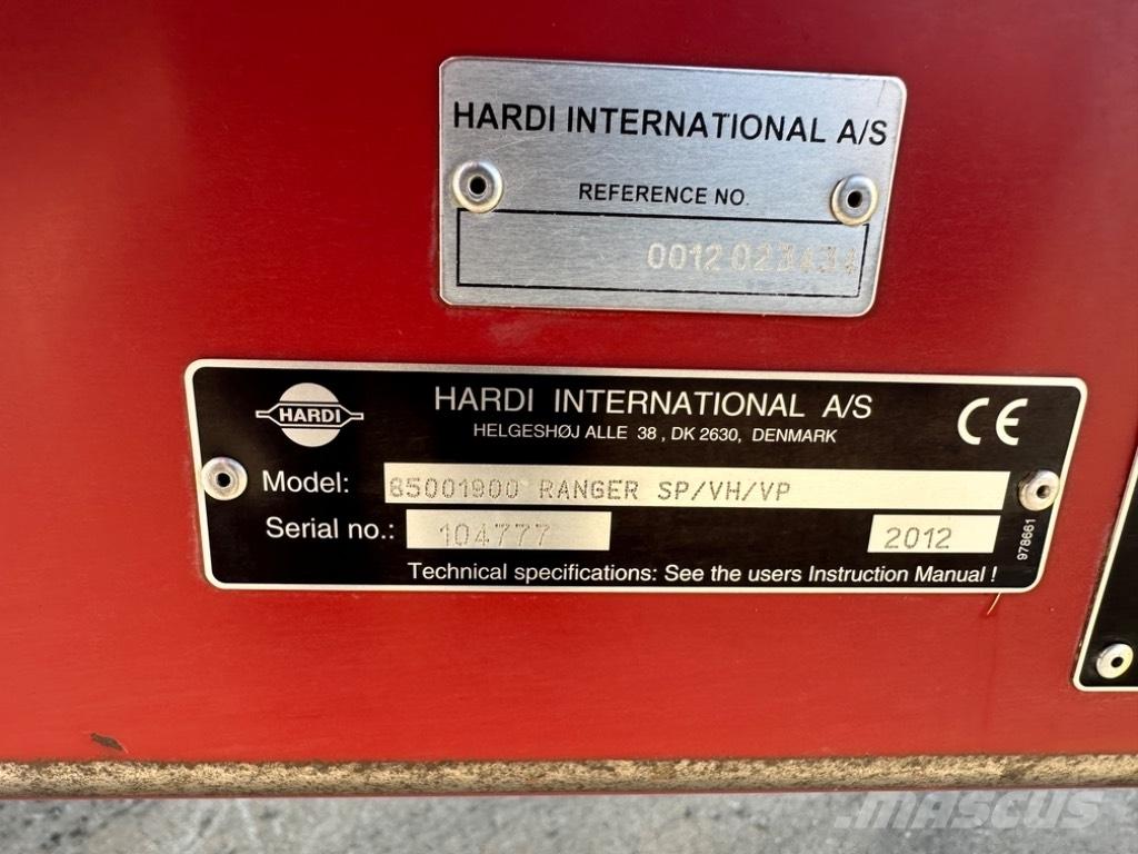 Hardi Ranger 2500 الرشاشات