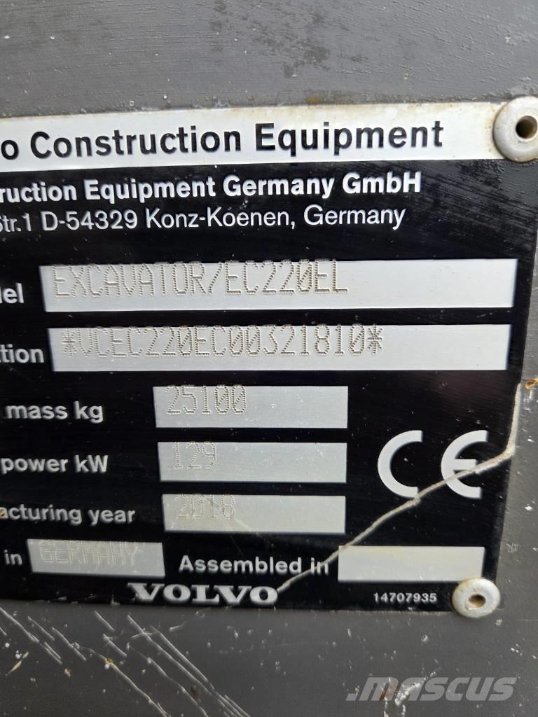 Volvo EC220EL حفارات زحافة