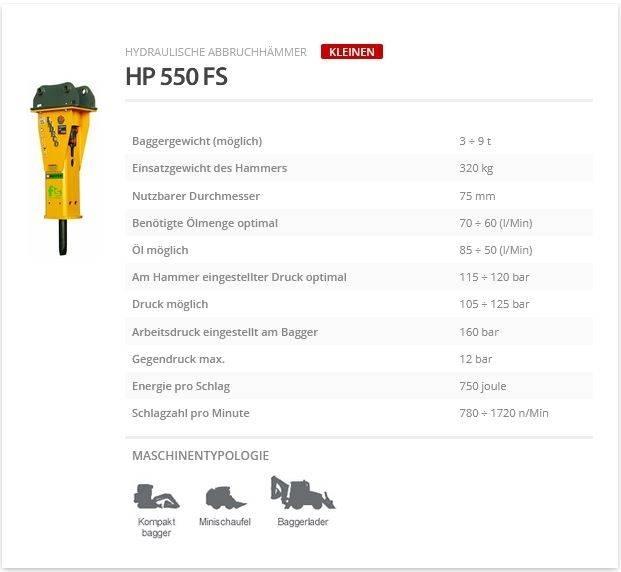 Indeco HP 550 FS مطارق / كسارات