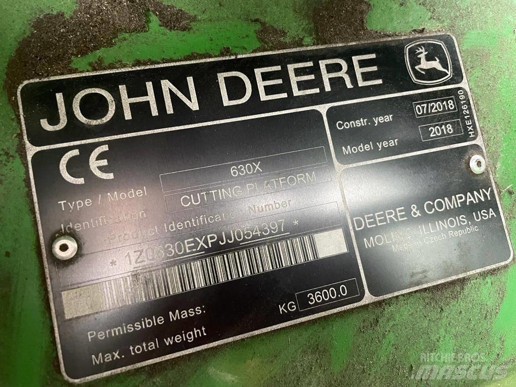 John Deere 630x ملحقات الحصادات