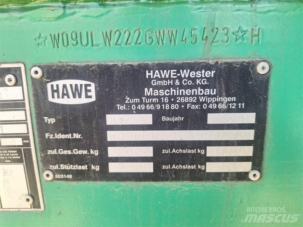Hawe ULW 2500 T مقطورة حبوب