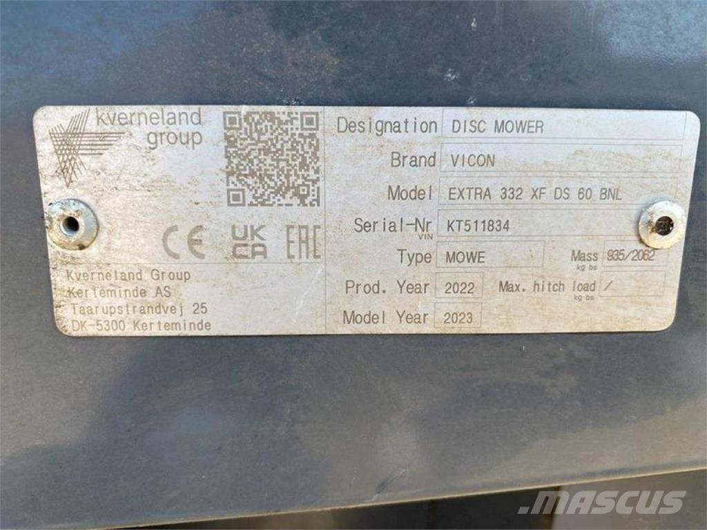 Vicon EXTRA 332 XF جزازات