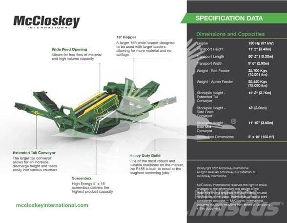 McCloskey R155 غرابيل