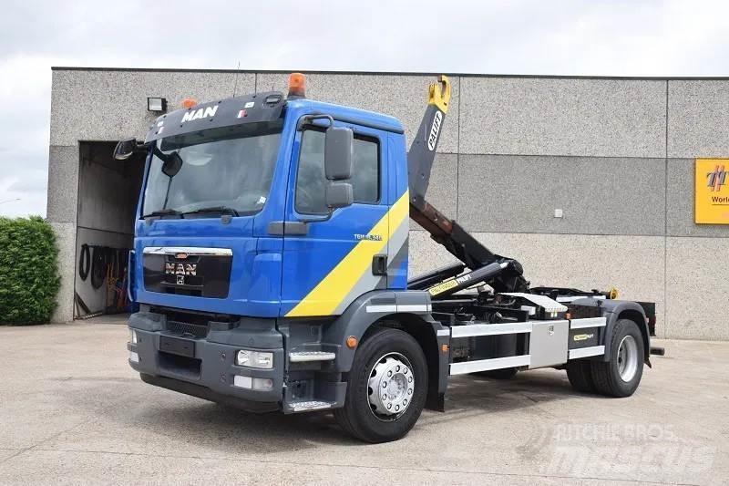 MAN TGM 18.340 شاحنات الرافعات الخطافية