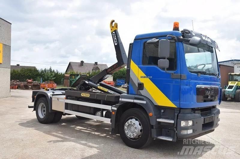 MAN TGM 18.340 شاحنات الرافعات الخطافية
