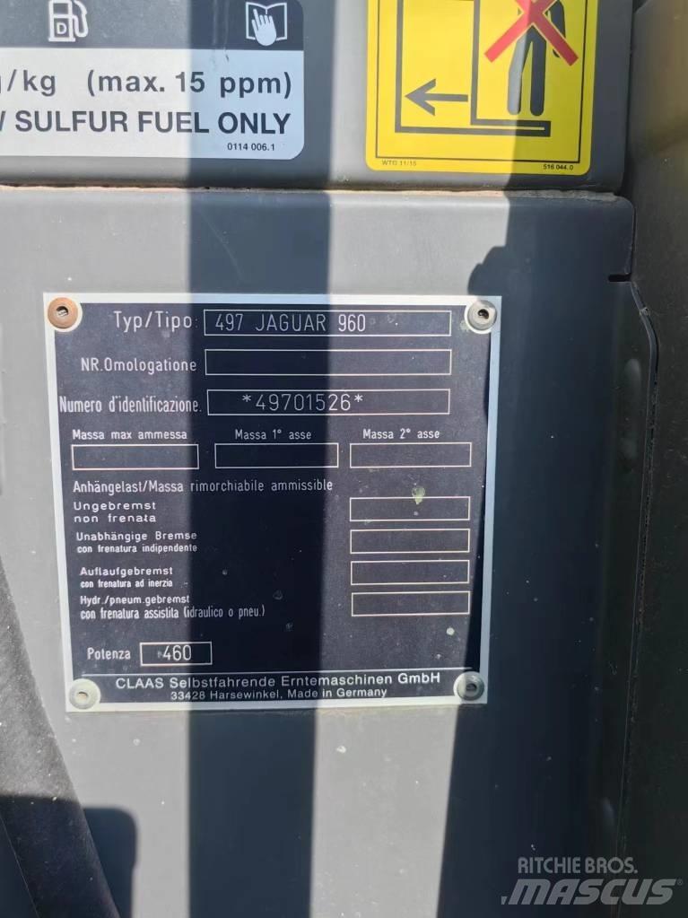 CLAAS Jaguar 960 4WD علافات ذاتية الدفع