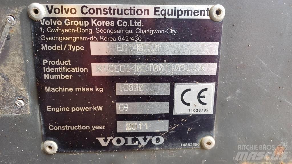 Volvo EC 140 C L M حفارات زحافة