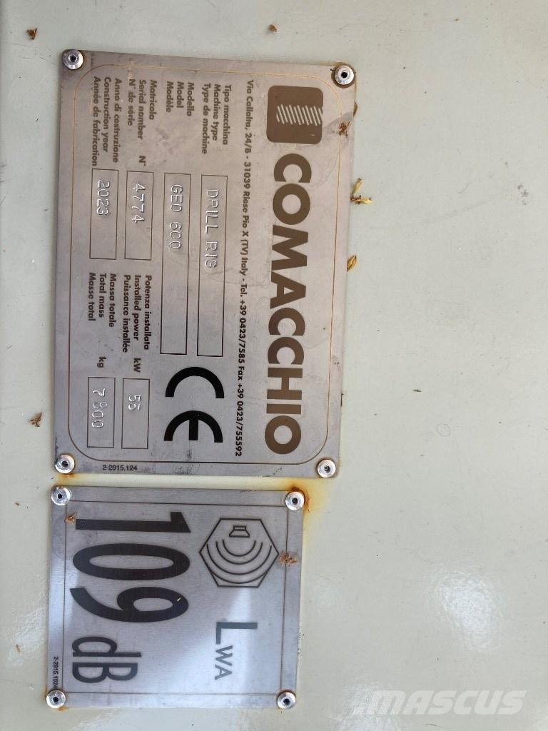 Comacchio Geo600 معدات حفر آبار المياه